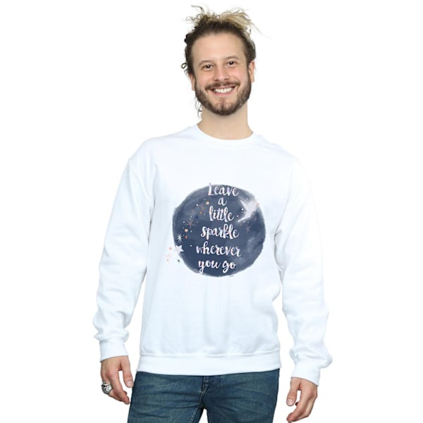 Disney Mens Tinker Bell A Little Sparkle Sweatshirt S Vit White S
