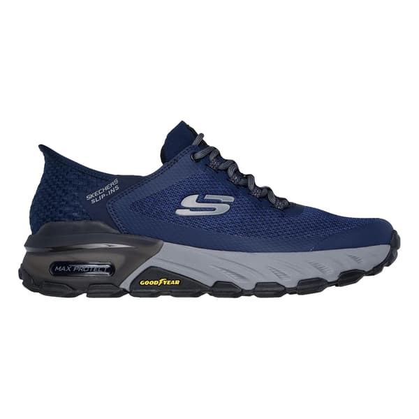 Skechers Max Protect Assembly Vandringsskor för män 6 UK Navy Navy 6 UK