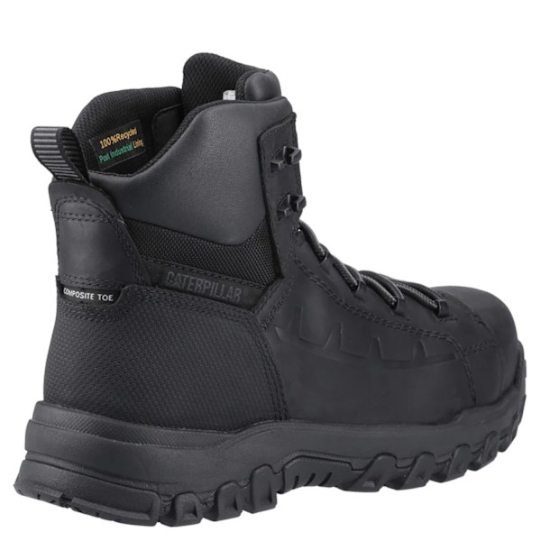 Caterpillar Herr Threshold Rebound Kornläder Komposit Tåhätta Black 10 UK