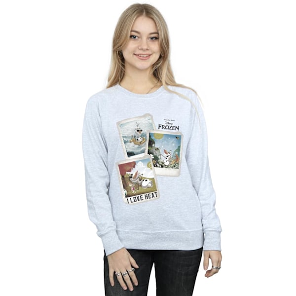 Frozen Dam/Damer Olaf Polaroid Sweatshirt S Heather Grey Heather Grey S