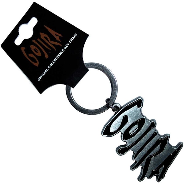 Gojira Logonyckelring One Size Silver/Svart Silver/Black One Size