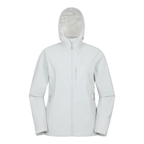 Mountain Warehouse Dam/Dam Retreat Packable Soft Shell Jacka Light Grey 14 UK