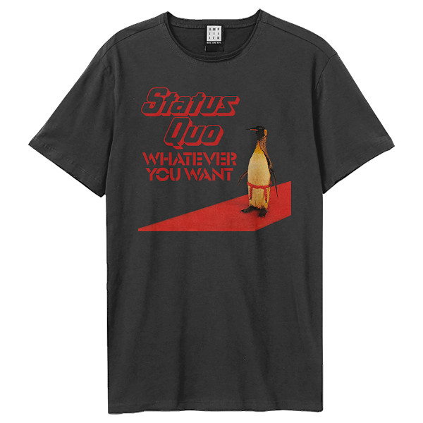 Amplified Unisex Vuxen Whatever Pingvin T-Shirt XS Kolgrå Charcoal XS