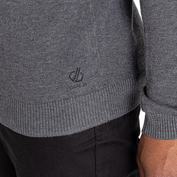 Dare 2B Unite Us Stickad Halvzip Sweatshirt XL Charcoal G Charcoal Grey/Black XL