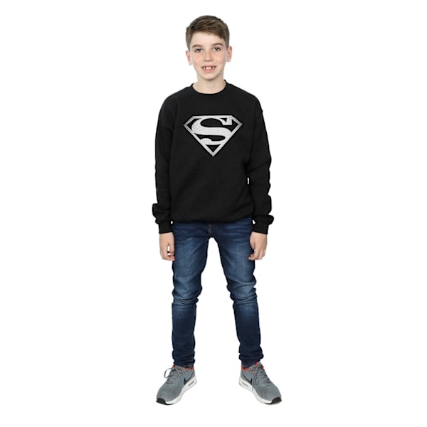 DC Comics Boys Superman Spot Logo Sweatshirt 12-13 år Svart Black 12-13 Years