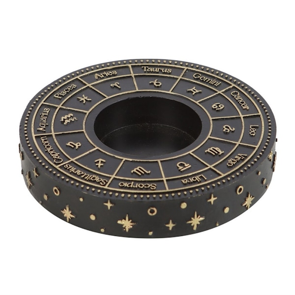 Something Different Astrologihjul Tealight-hållare En Storlek Bl Black/Gold One Size