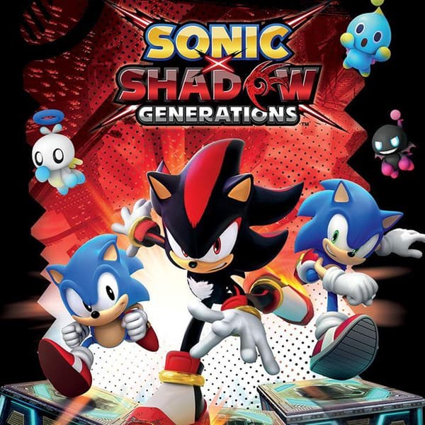 Sonic The Hedgehog Shadow Generations Tryck 40cm x 30cm Multico Multicoloured 40cm x 30cm