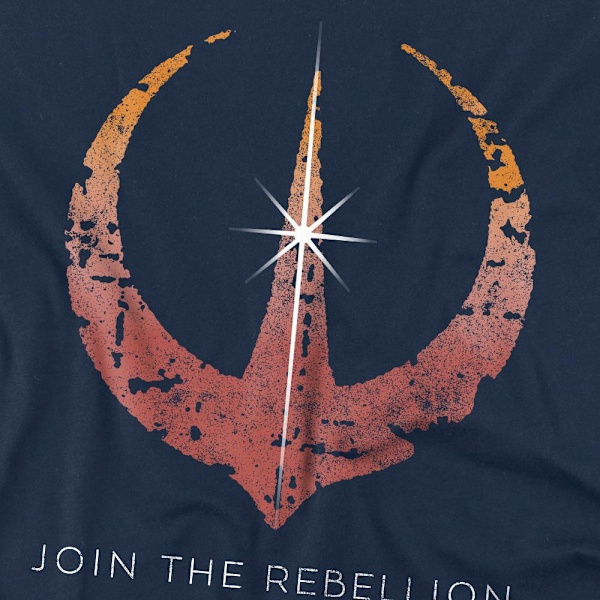 Star Wars: Andor Herr Gå Med I Rebellerna T-Shirt L Marinblå Navy L