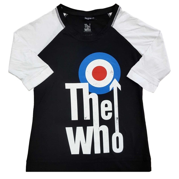 The Who Dam/Damer Elevated Target Bomull Raglan T-shirt XXL Black/White XXL