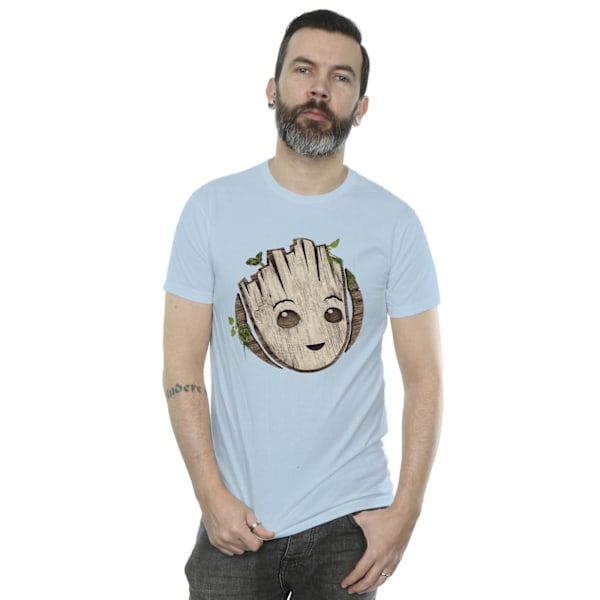 Marvel herr I Am Groot trähuvud T-shirt XL babyblå Baby Blue XL