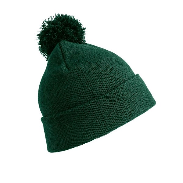 Result Winter Essentials Junior Pom Pom Beanie One Size Bottle Bottle Green One Size