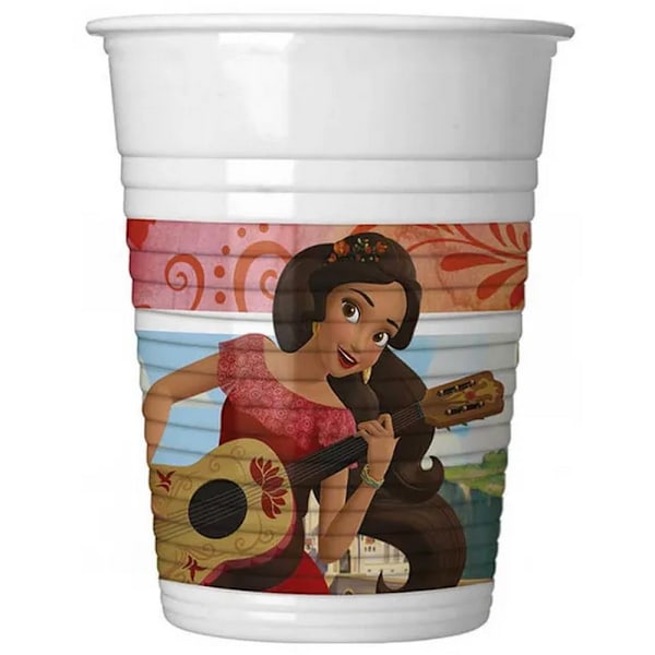 Elena Of Avalor Plast Partykopp (8-pack) One Size Vit/Röd White/Red One Size
