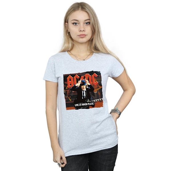 AC/DC Dam/Kvinnor Live At River Plate Columbia Records Bomull Sports Grey M