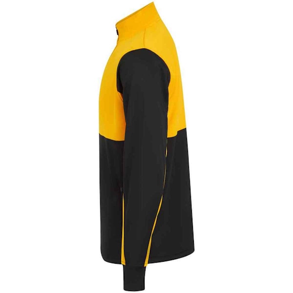 Finden & Hales Herr Quarter Zip Träningströja S Svart/Guld Black/Gold S