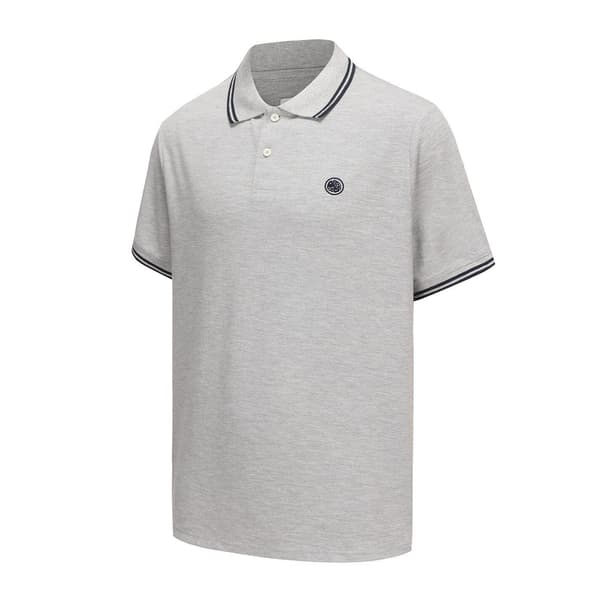 Pretty Green Herr Barton Kortärmad Pikétröja M Gråmelerad M Grey Marl Marl M