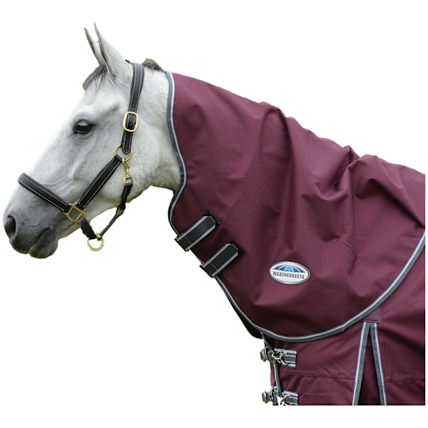 Weatherbeeta Comfitec Plus Dynamic II Avtagbar Hals, Standard Maroon/Grey Cob