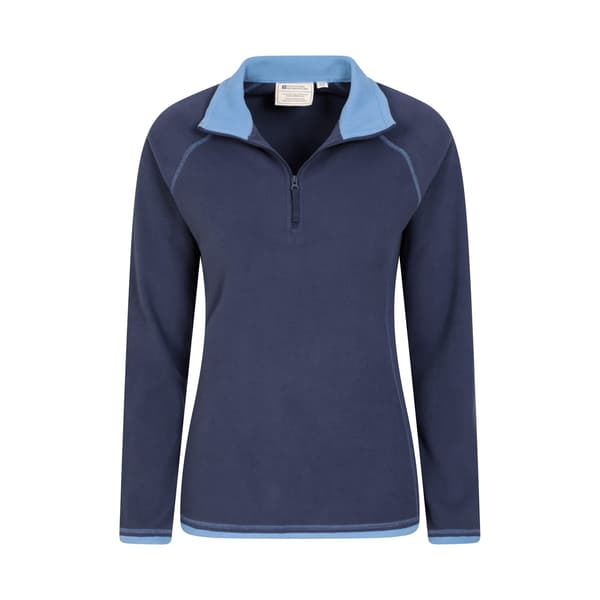 Mountain Warehouse Dam Montana Half Zip Fleecetröja 18 Navy 18 UK