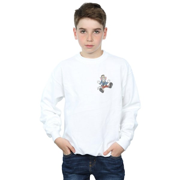 Tom Och Jerry Pojkar Frankenstein Tom Sweatshirt 7-8 År Vit White 7-8 Years