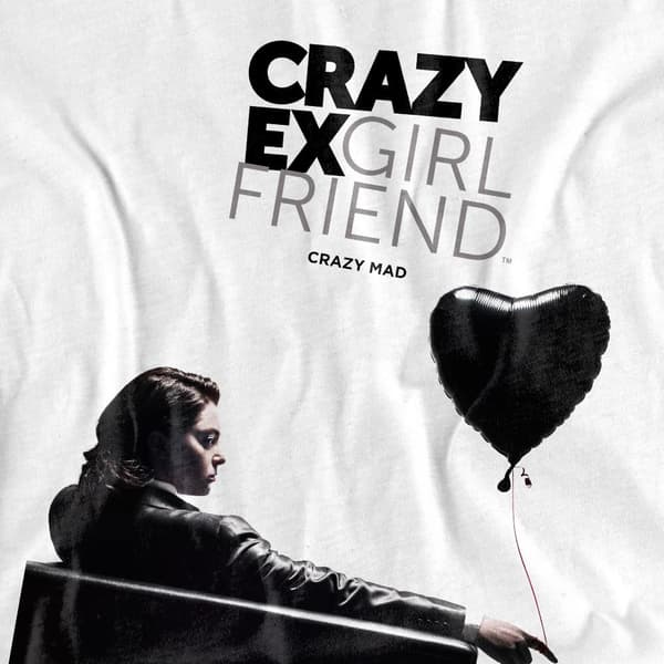 Crazy Ex-Girlfriend Herr Crazy Mad T-Shirt S Vit White S
