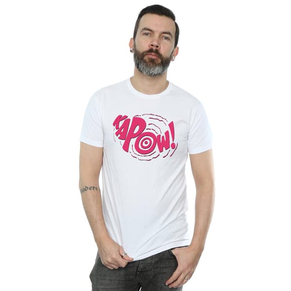 DC Comics Herr Batman TV-serie Kapow T-shirt S Vit White S