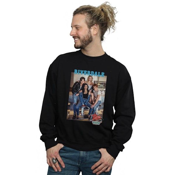 Riverdale Mens Pops Group Photo Sweatshirt XXL Svart Black XXL