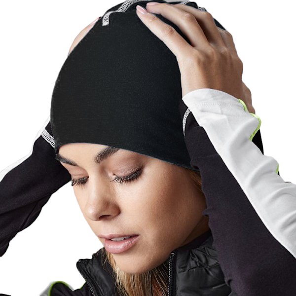 Beechfield Unisex Hemsedal Bomullsbasker En Storlek Svart/Vit Black/White One Size