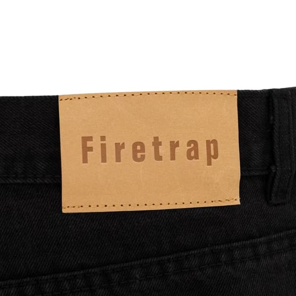 Firetrap Herrjeans 30R Svart Black 30R