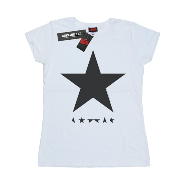 David Bowie Dam/Kvinnor Stjärnlogotyp Bomull T-shirt M Vit White M