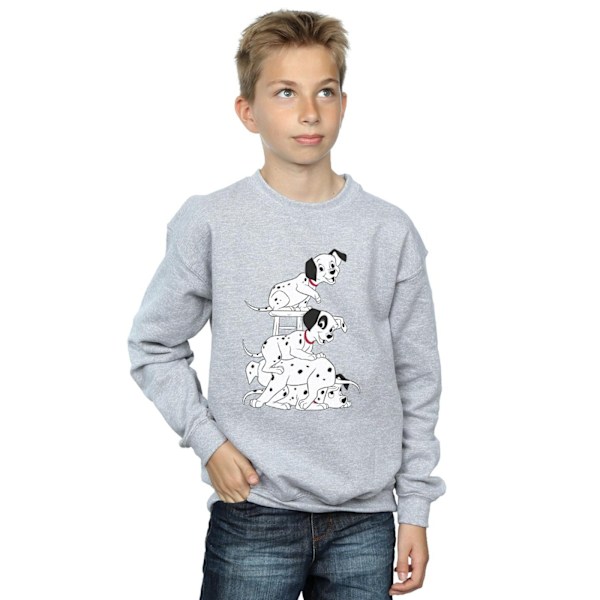 101 Dalmatiner Pojksstol Sweatshirt 12-13 År Sports Grey Sports Grey 12-13 Years