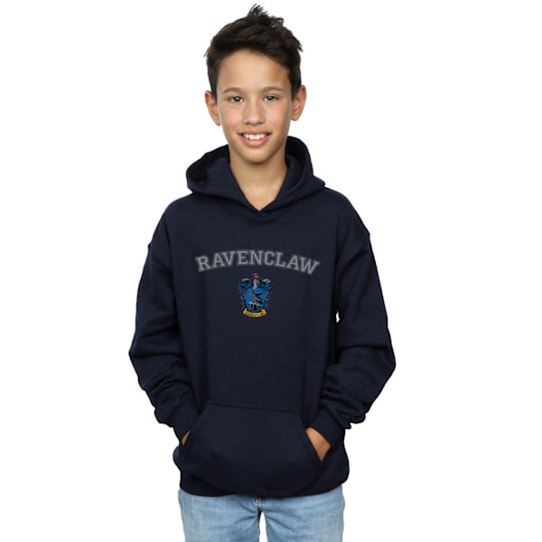 Harry Potter Pojkar Ravenclaw Crest Hoodie 7-8 År Marinblå Navy Blue 7-8 Years