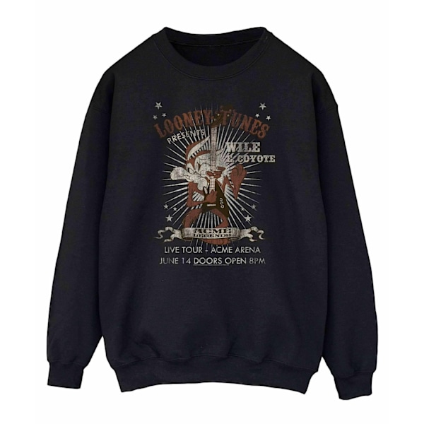 Looney Tunes Dam/Damer Wile E Coyote Gitarr Sweatshirt XL B Black XL