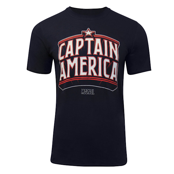 Captain America Arch T-shirt XL Marinblå Navy XL