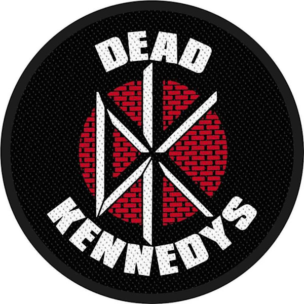 Dead Kennedys vävd logotyplapp, en storlek, svart Black One Size