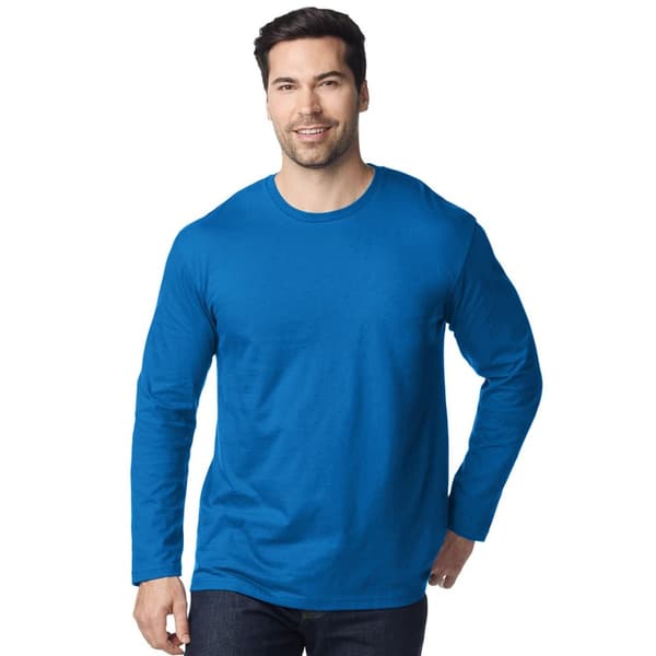 Gildan Herr Soft Style Långärmad T-shirt S Royal Blue Royal Blue S