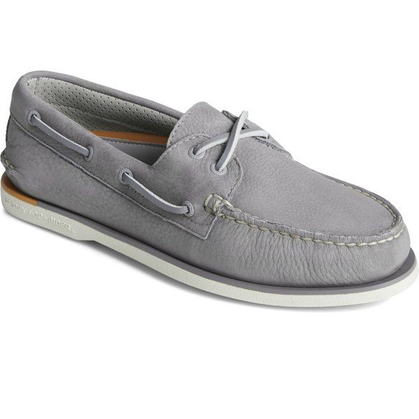 Sperry Mens Gold Cup Authentic Original Nubuck Båtskor 9 UK Grey 9 UK