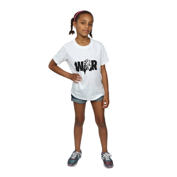 Marvel Girls Avengers Infinity War Fist Bomull T-shirt 7-8 år White 7-8 Years