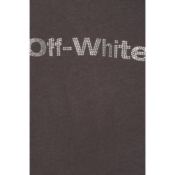 Off-White Dam Bling Bounce Crop T-shirt M Mörkgrå Dark Grey M