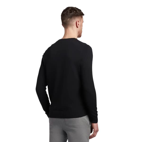 Lyle & Scott Herrtröja med krage och logotyp M Jet Black Jet Black M