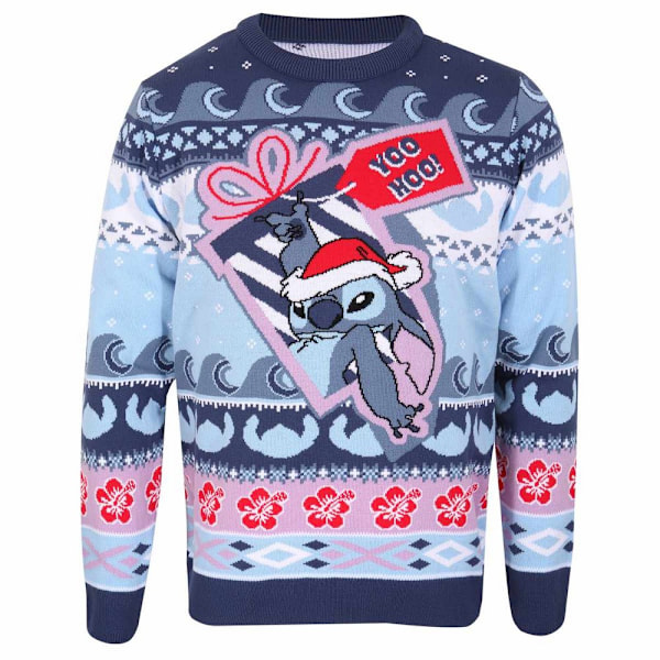 Lilo & Stitch Unisex Vuxen Stickad Tröja XXL Flerfärgad Multicoloured XXL