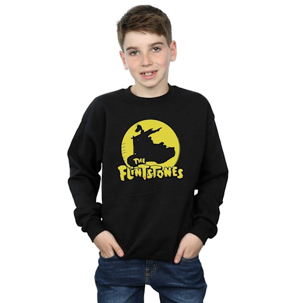 The Flintstones Boys Car Silhouette Sweatshirt 9-11 år Svart Black 9-11 Years