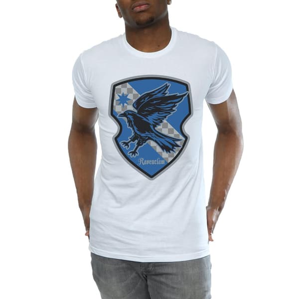 Harry Potter Herr Ravenclaw Crest Platt T-shirt L Vit White L