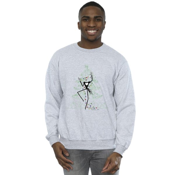 Disney Herr The Nightmare Before Christmas Trädet Grön Sweatshirt Sports Grey 4XL