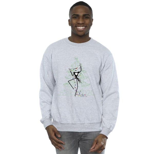 Disney Herr The Nightmare Before Christmas Trädet Grön Sweatshirt Sports Grey M