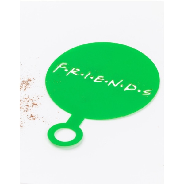 Friends Central Perk Mugg och Stencil Set One Size Grön/Vit Green/White One Size