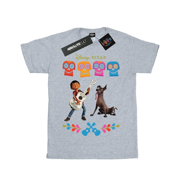 Coco Girls Miguel Logo Bomull T-shirt 7-8 år Sports Grey Sports Grey 7-8 Years
