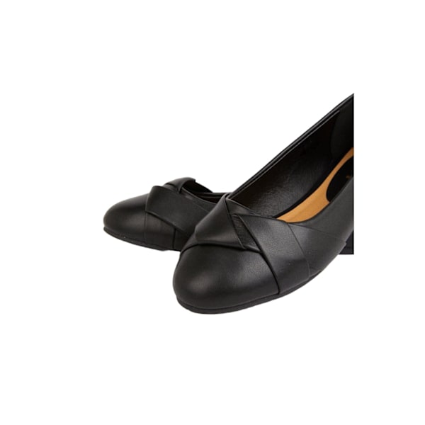 Dorothy Perkins Dam/Damer Paige Wrap Detalj Bred Ballerina Black 5 UK