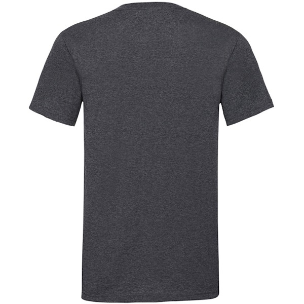 Fruit Of The Loom Mens Valueweight V-Neck, Kortärmad T-shirt Dark Heather 3XL