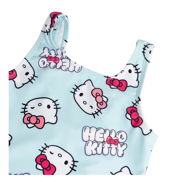 Hello Kitty Baddräkt för flickor, 11-12 år, blå Blue 11-12 Years