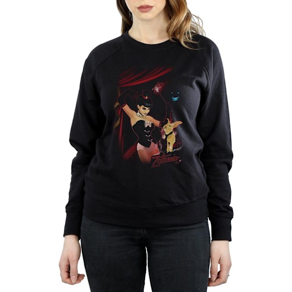 DC Comics Dam/Kvinnor Zatanna Bombshell Cover Sweatshirt L Svart Black L