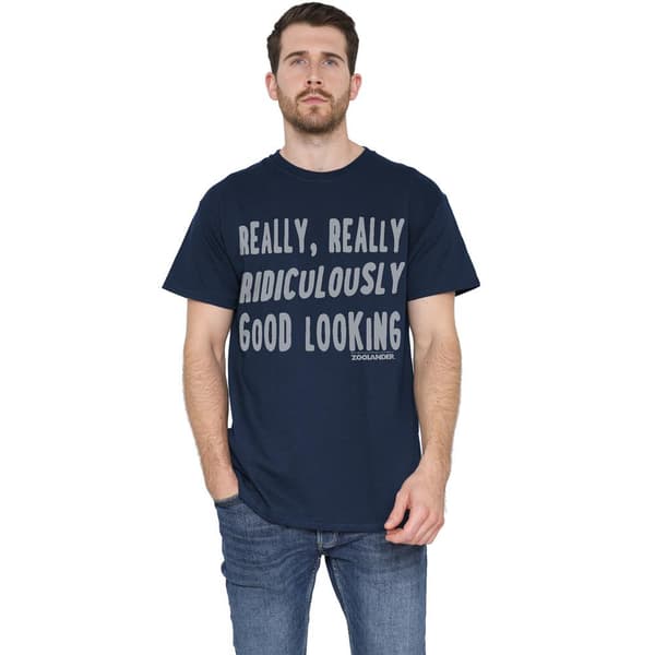 Zoolander Herr Derek Zoolander T-Shirt M Marinblå Navy M